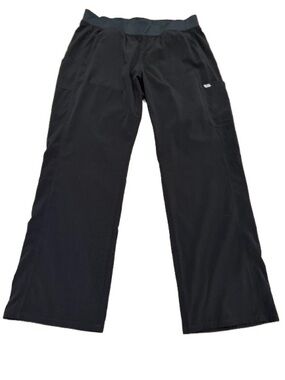 Elevate by IRG Women's Black Wide-Leg Scrub Pants Size Extra Large